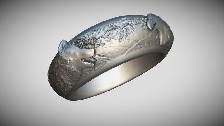 Obraczka-WilkOrzel-dawidcraftblend 3D Model