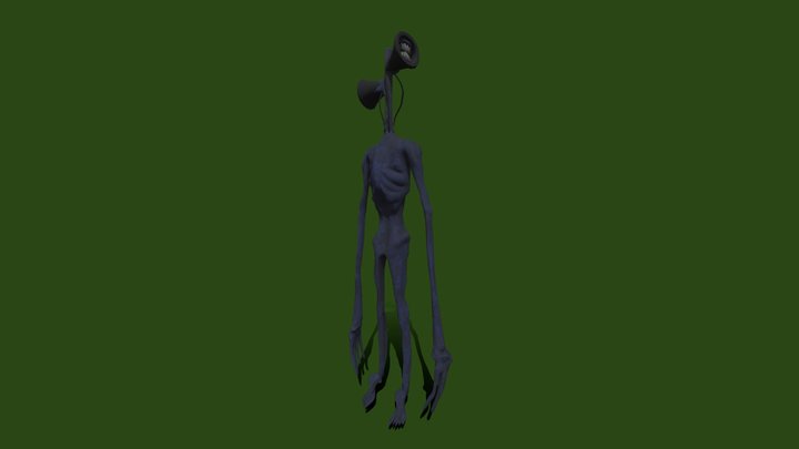 Blue Siren Head 3D Model