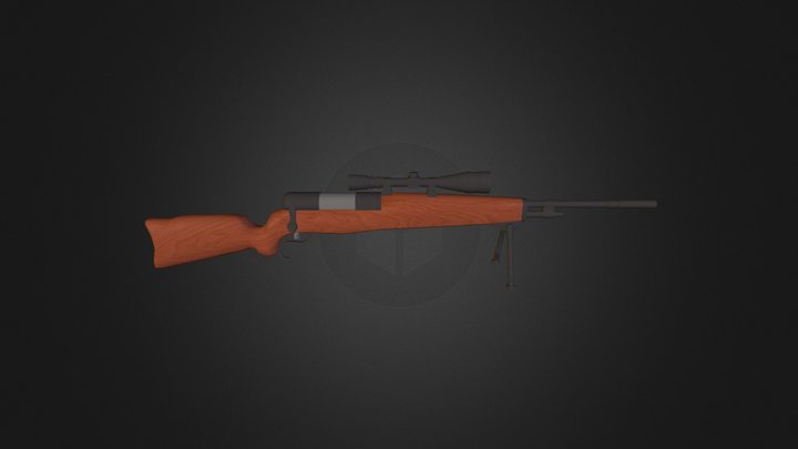 Custom Rifle 3D Model