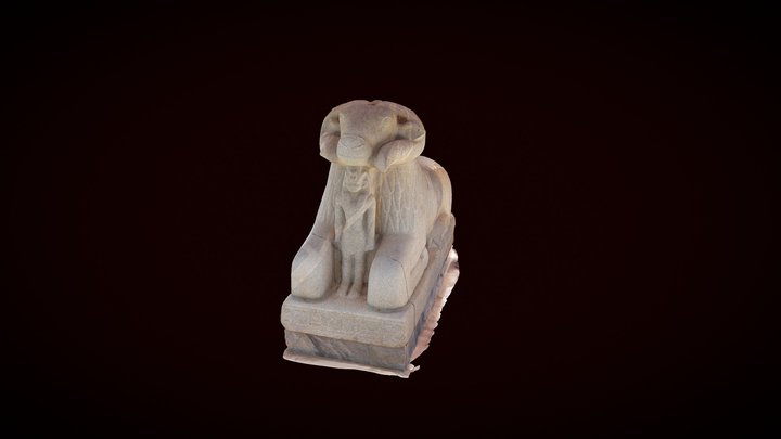 Statue of the ram of Amun 3D Model