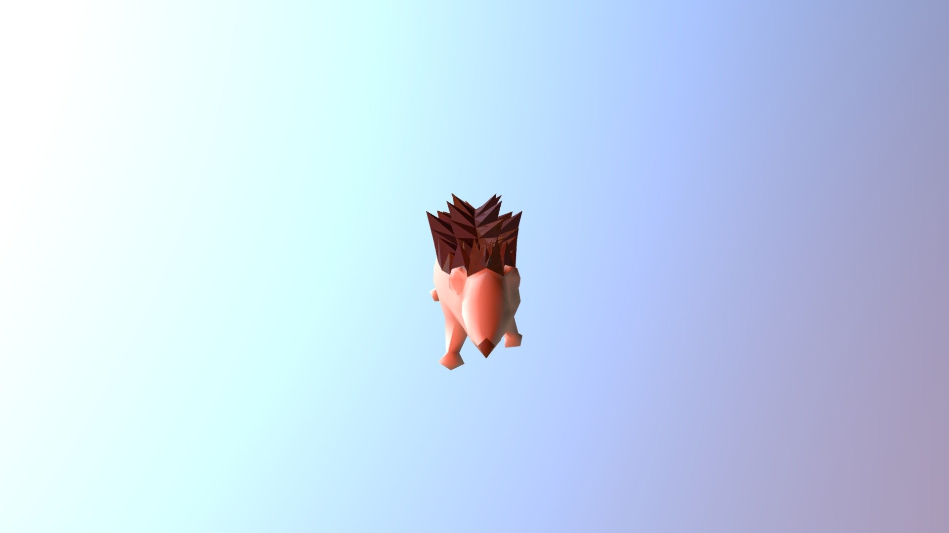 Low Poly Hedgehog