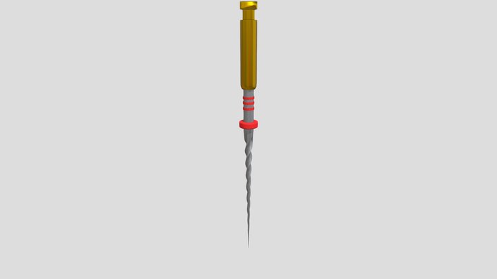 Endodontic Rotary File 3D Model