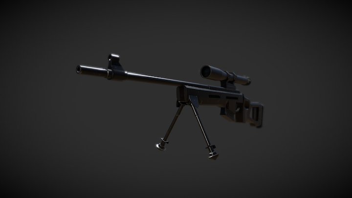 Sniper 3D Model