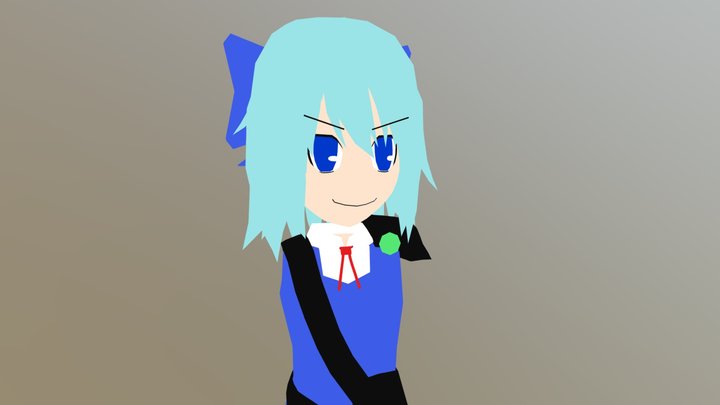 Advent Cirno VR Player Model 3D Model