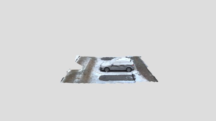 Snowy Opel Astra  2007 Obj 3D Model