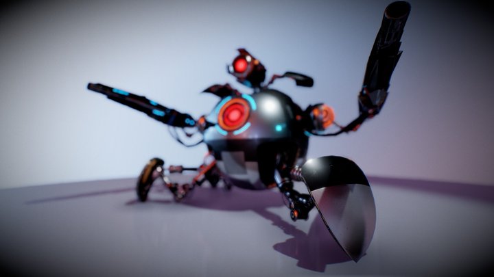 DD23-5 Robot Sentinel 3D Model