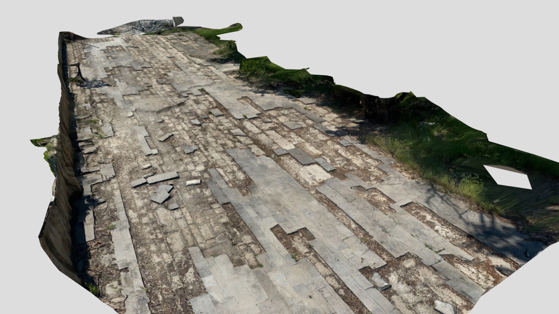 Broken Soviet pavement