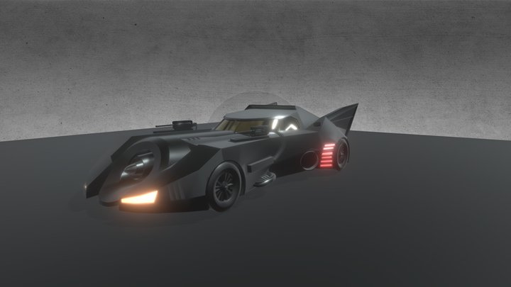 1989 Batmobile 3D Model