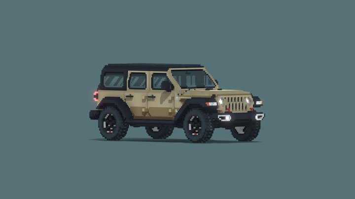 2018 Jeep Wrangler Unlimited 3D Model