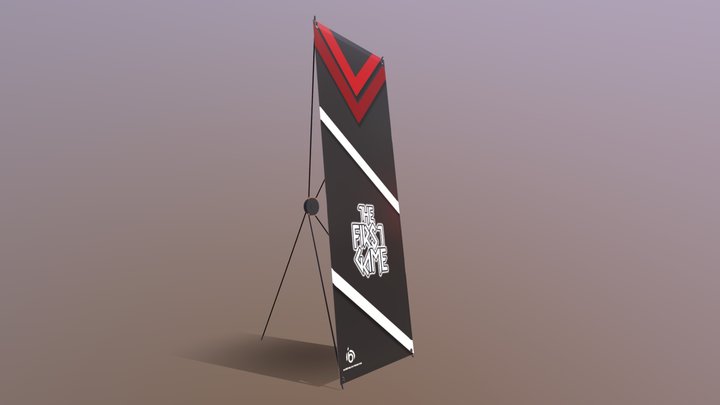 Stand Banner | X Banner 3D Model