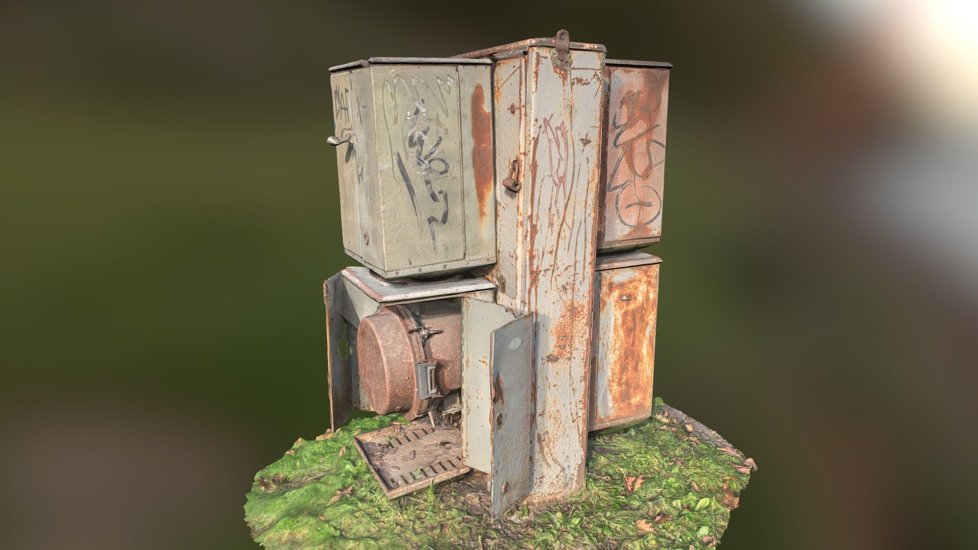 Rusty Metal Boxes