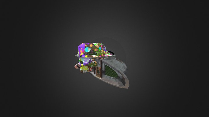 Flying House 3D Model
