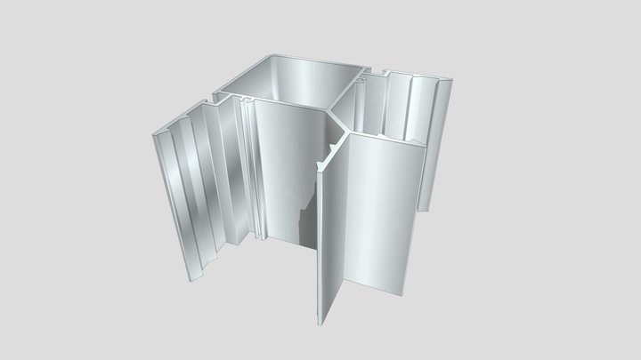 DecoGard Aluminiumprofil 46011-Eckprofil 3D Model