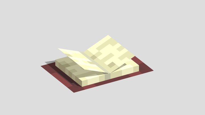 Open Minecraft Book 3D Model