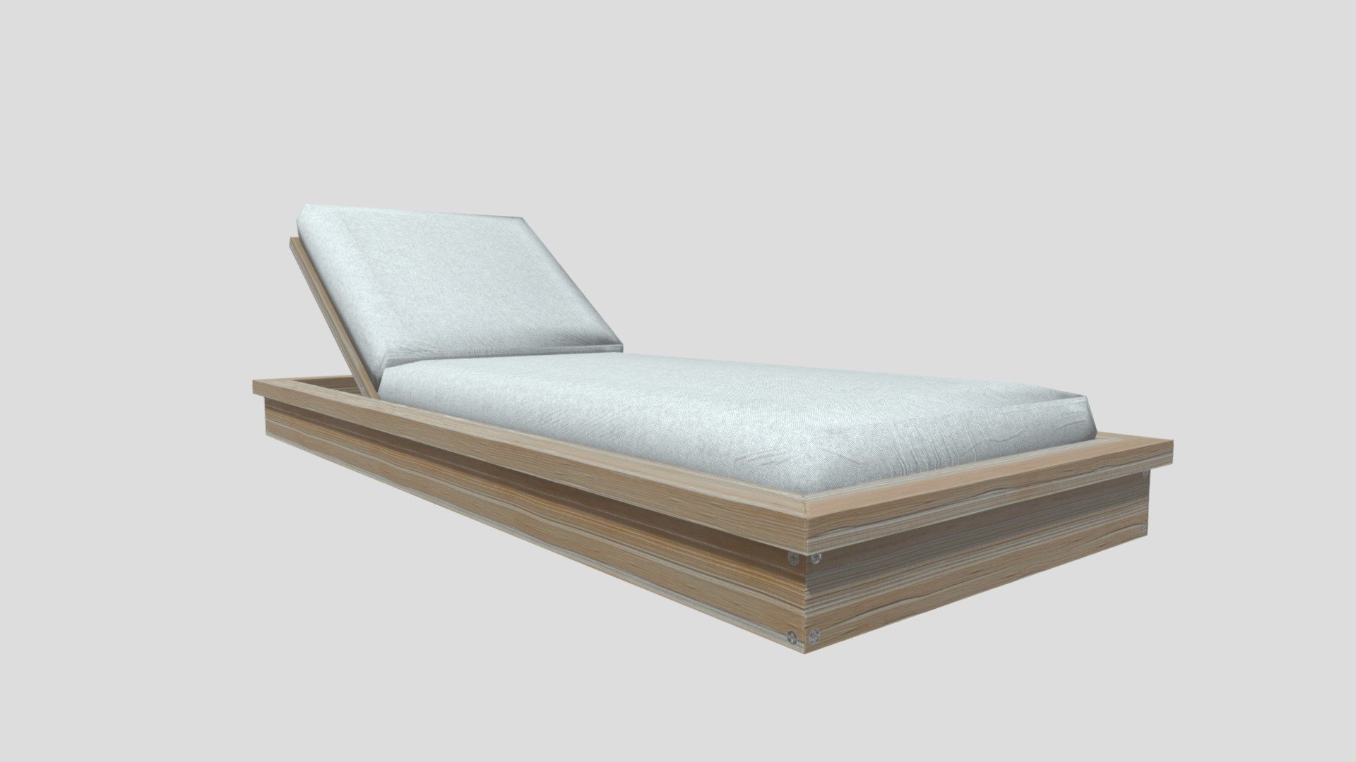 Deck chair 3D model by v.kolencev [b44b8d2] Sketchfab