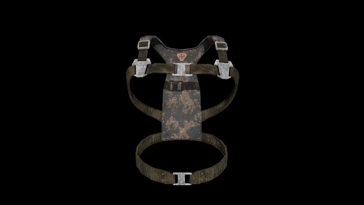 Post Apocalyptic- Female Chest Rig 3D Model
