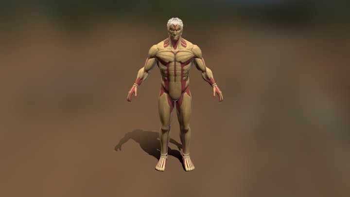 PUBG X AOT 3D Model - Armor Titan 3D Model
