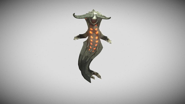 Ceadeus - The Lunar Abyss. Pose 2 - Rage State 3D Model