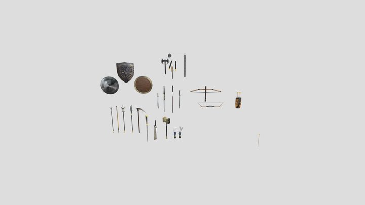 Weapon Pack 3D Model