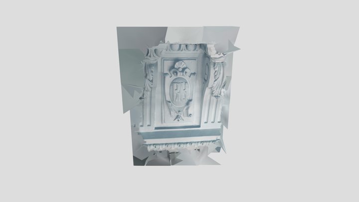 Медальон_стена_в_потолок 3D Model