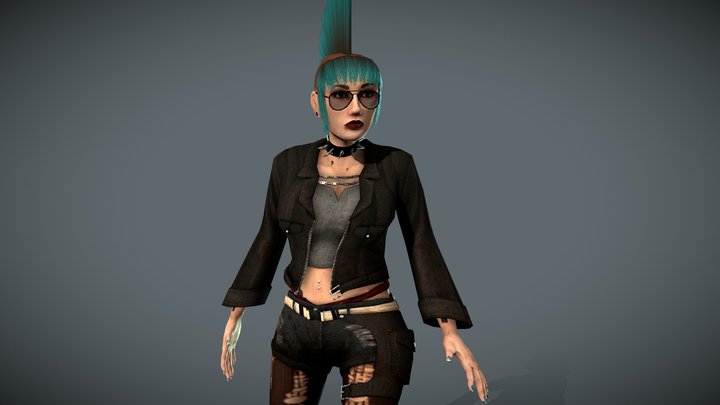 Apocalypse Girl - Tara Axford 3D Model