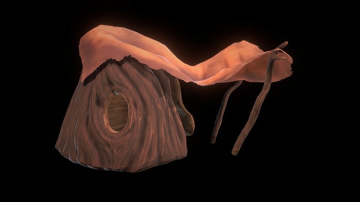 Hermit Hut 3D Model