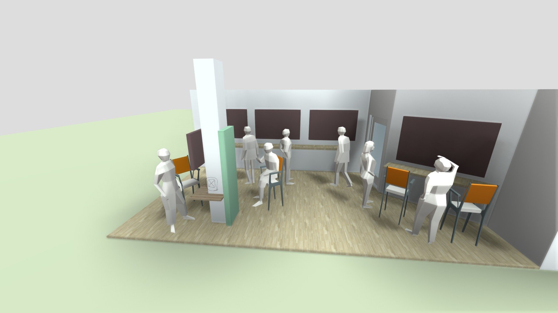 Just a booth