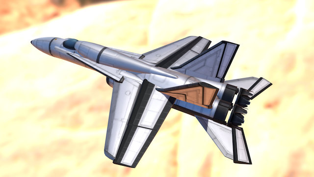 KSP Mcdonnell Douglas F/A-18 "Hornet" rebuild 3D Model