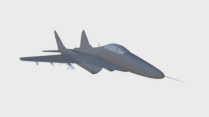 MiG-29 Fulcrum base mesh 3D Model
