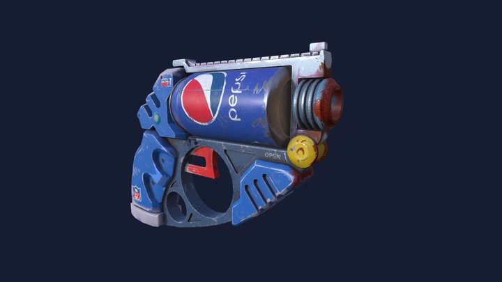 Pepsi gun 3D Model