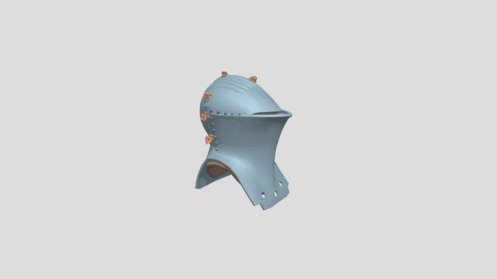 Toad head helmet 3D Model