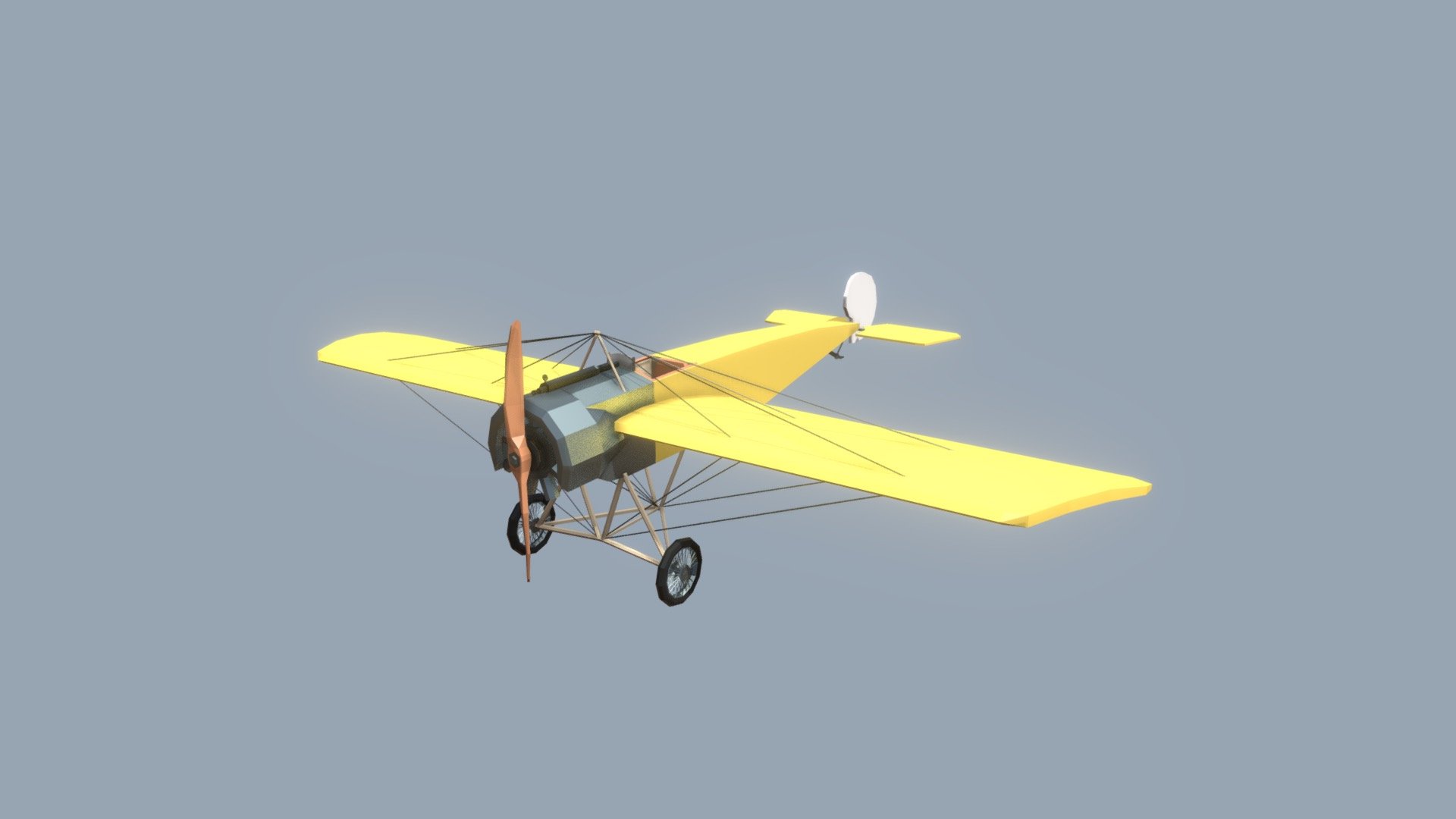 WWI Low Poly Aircraft Fokker E.III - 3D model by zecheshirecat [b455407 ...