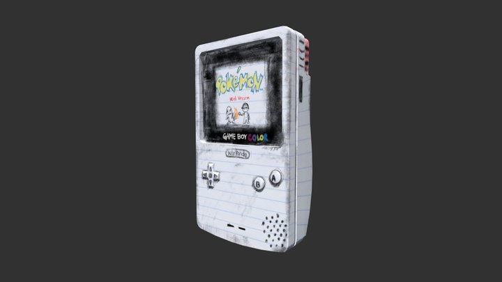 Gameboy Doodle Color 3D Model