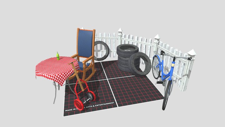 DAE 5 Finished prop - Grandma's house 3D Model