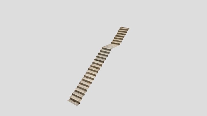 Long stairs 3D Model