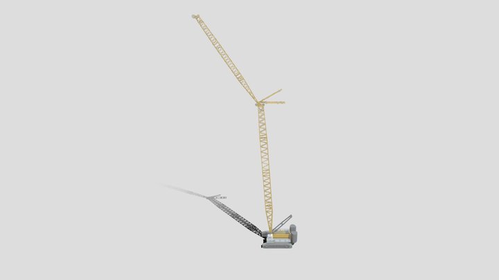 LR 1300 Crawler Crane 3D Model