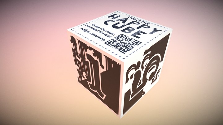Happy Cube 3D Model