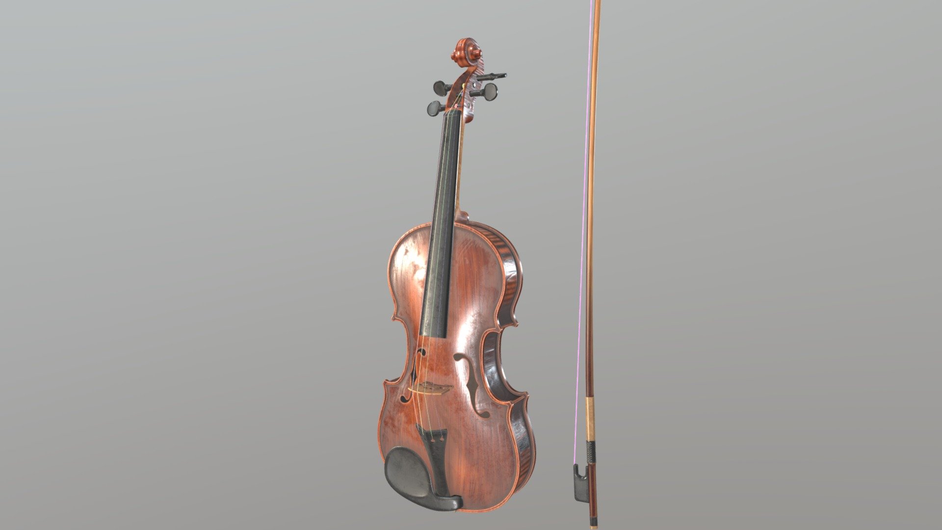 Violin — Sketchfab embed 3D viewer