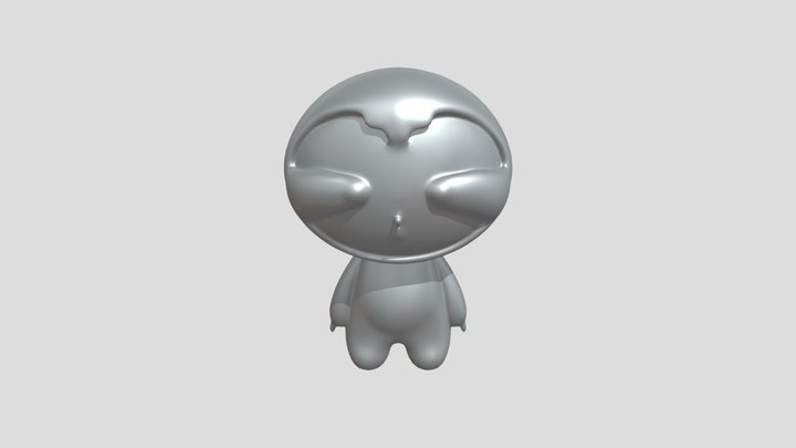 Cute cartoon sloth character 3D Model