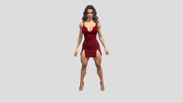 Latina Dancer 3D Model