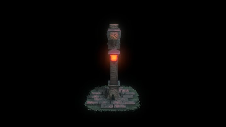 ASSET LAMPPOST RADOSLAW UV ZROBIONE 3D Model