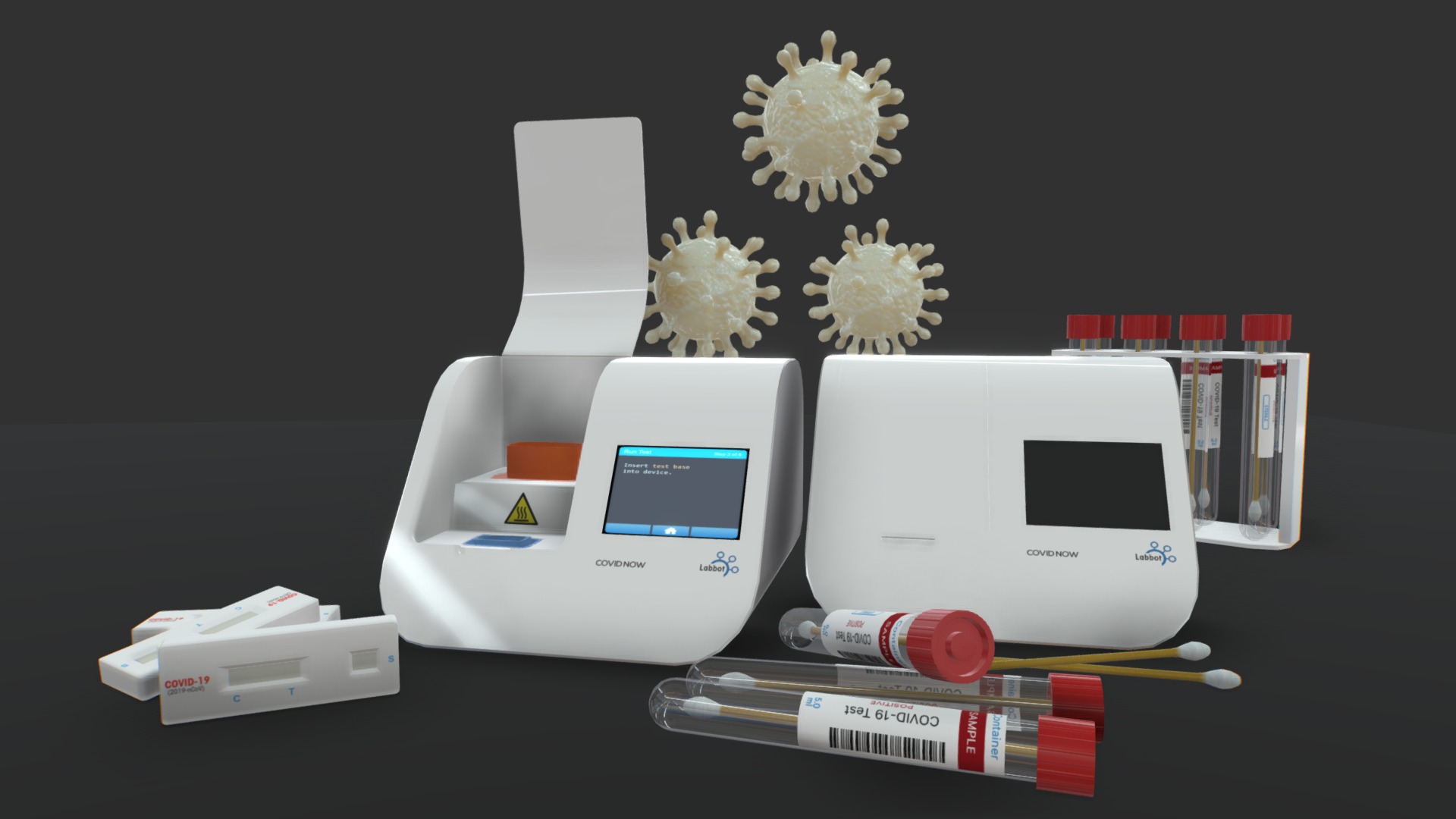 3D model PACK – Rapid Medical Test Covid-19 (Coronavirus) - This is a 3D model of the PACK - Rapid Medical Test Covid-19 (Coronavirus). The 3D model is about graphical user interface, website.