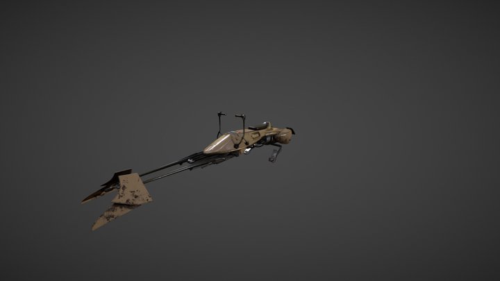 Speederbike - 74-z desert module 3D Model