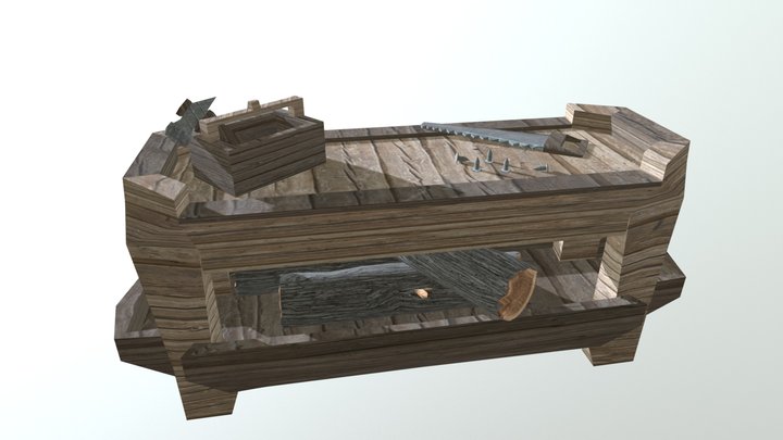 Crafting Bench Advanced 3D Model