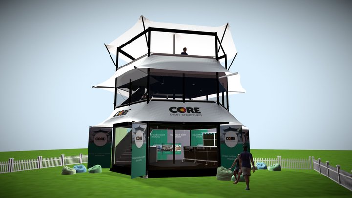 Triple-Deck 3D Model