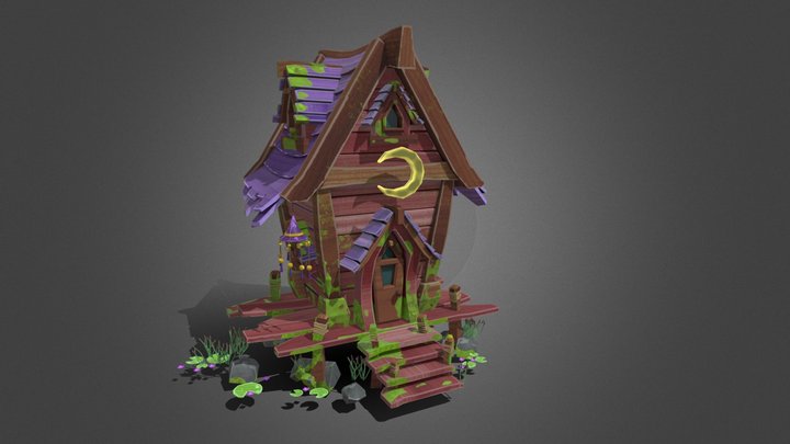 WizardPunk: Witch House 3D Model