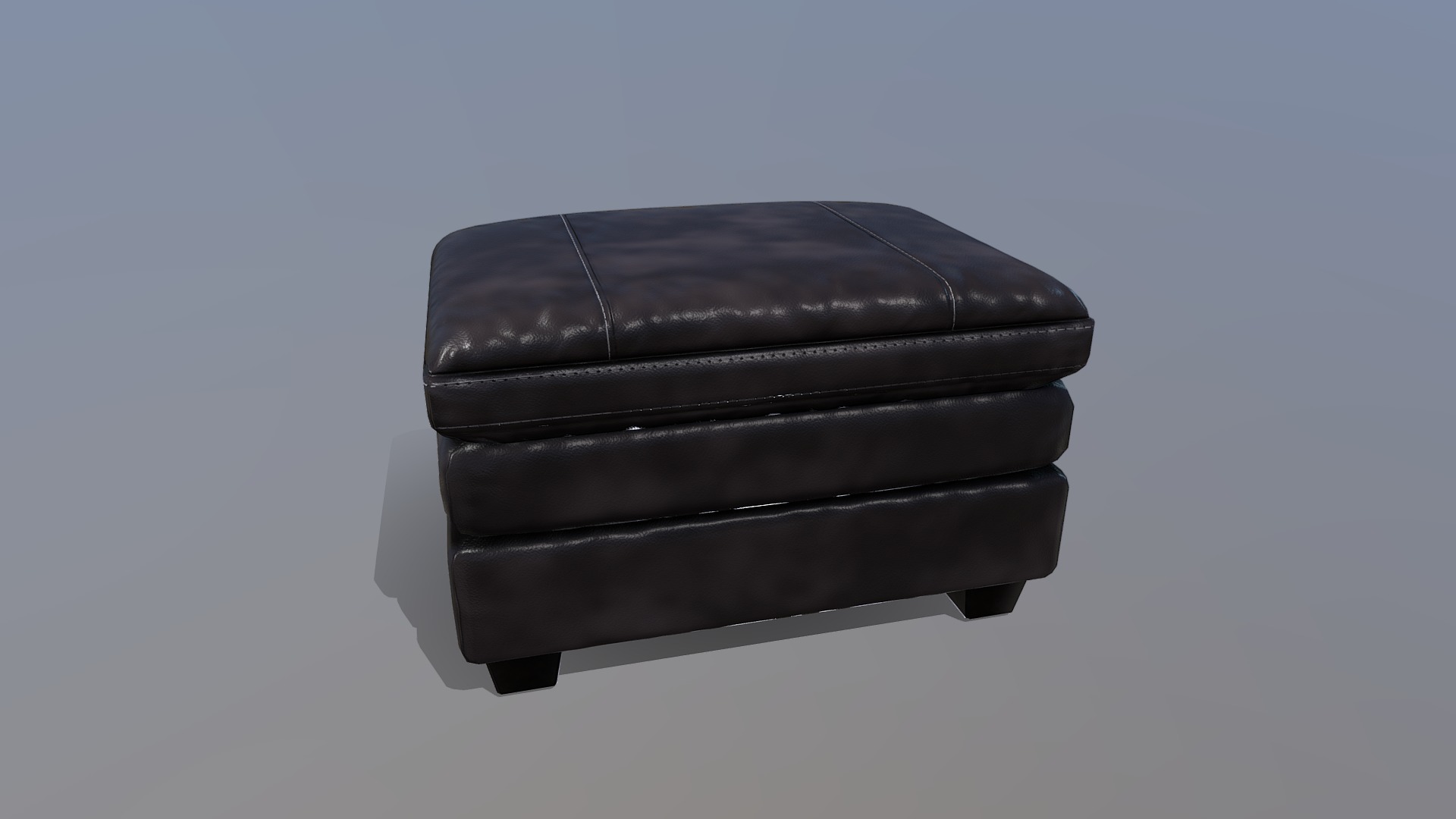 3D model Chair - This is a 3D model of the Chair. The 3D model is about a black leather wallet.