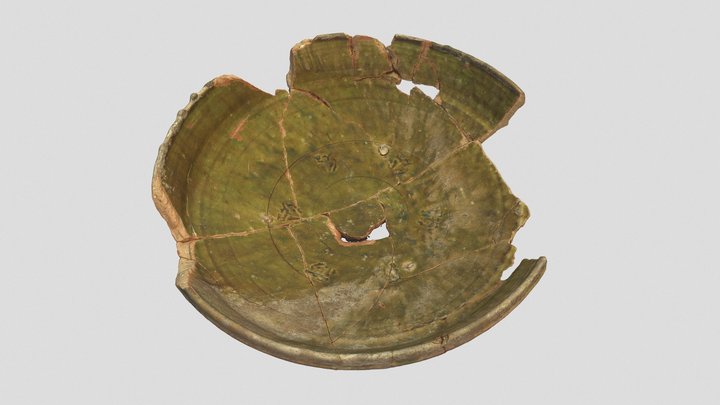 Ataifor estampillado. Siglos XII-XIII. Tudela. 3D Model