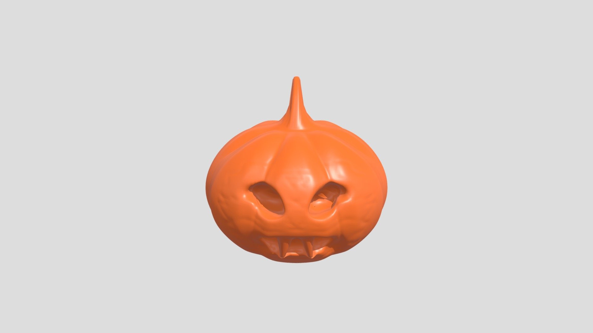 3D Pumpkin Monster