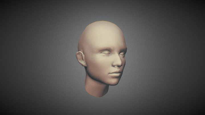 Monika Head 2k 3D Model